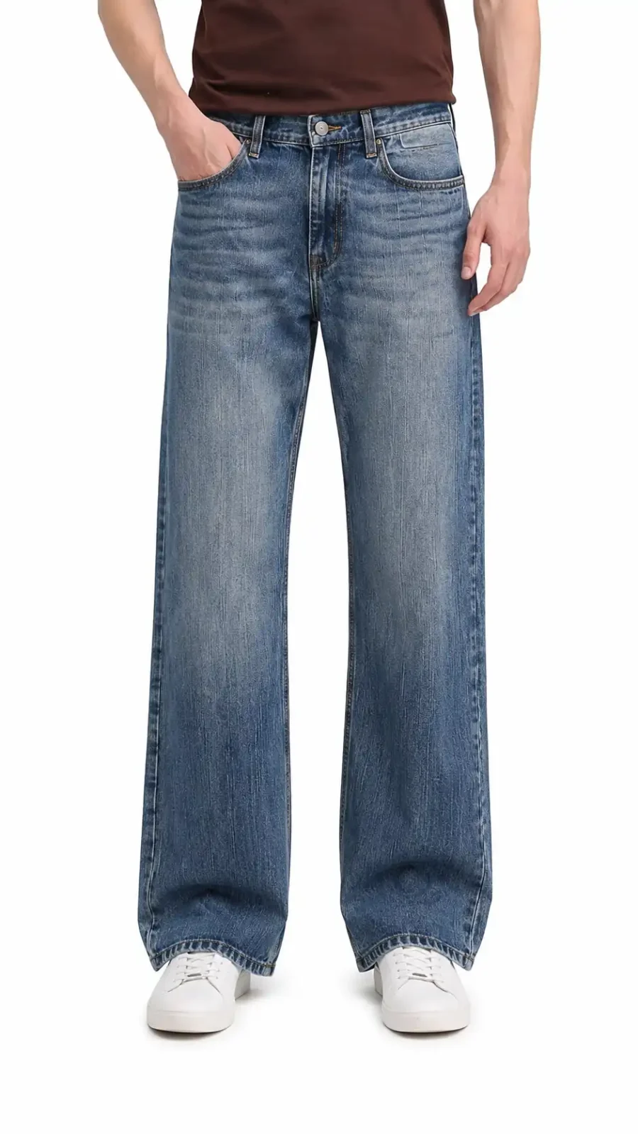 Men's Light Blue Bootcut Jeans