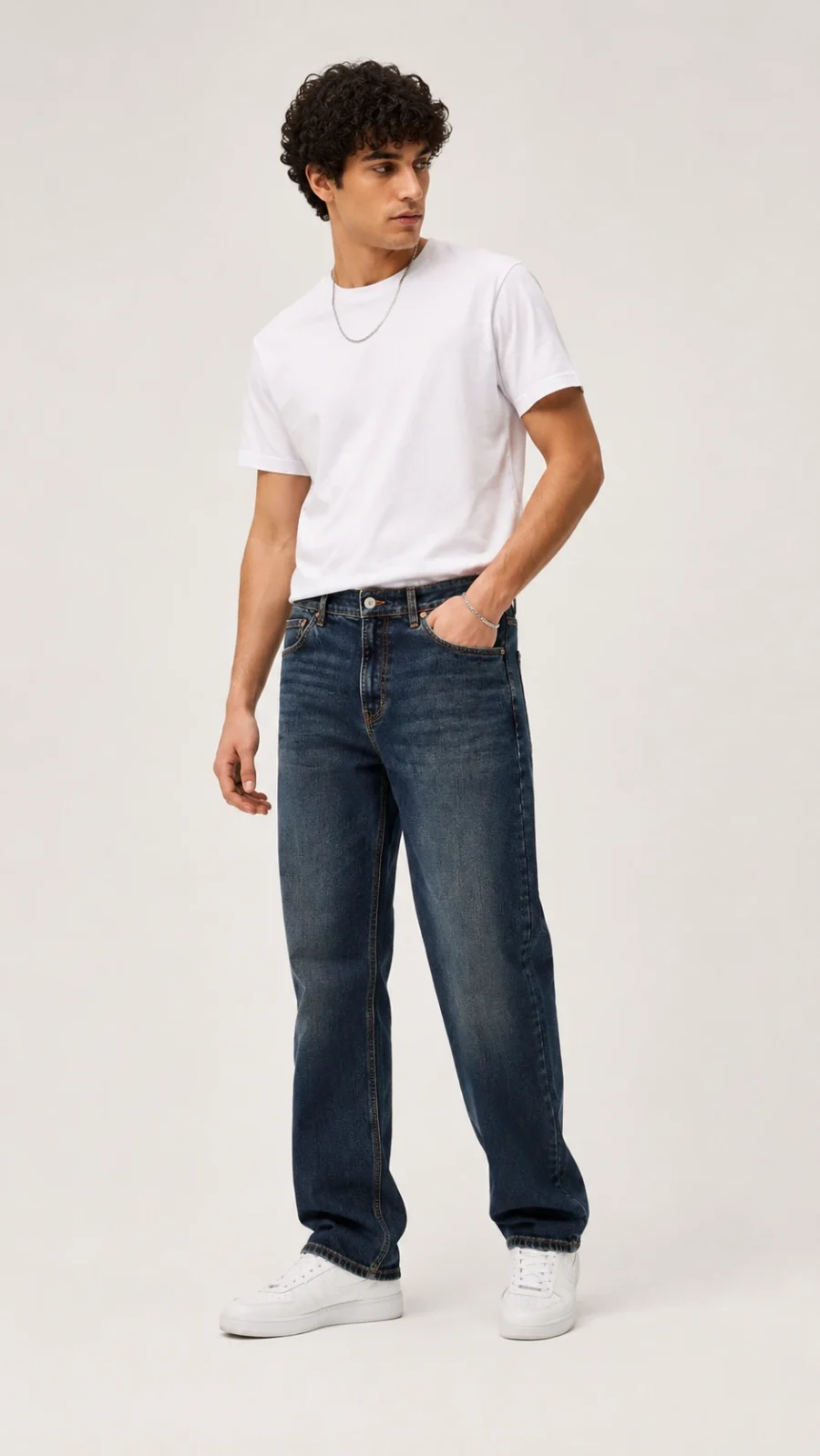Levi's 513 Slim Straight Fit Men's Dark Blue Washed Jeans
