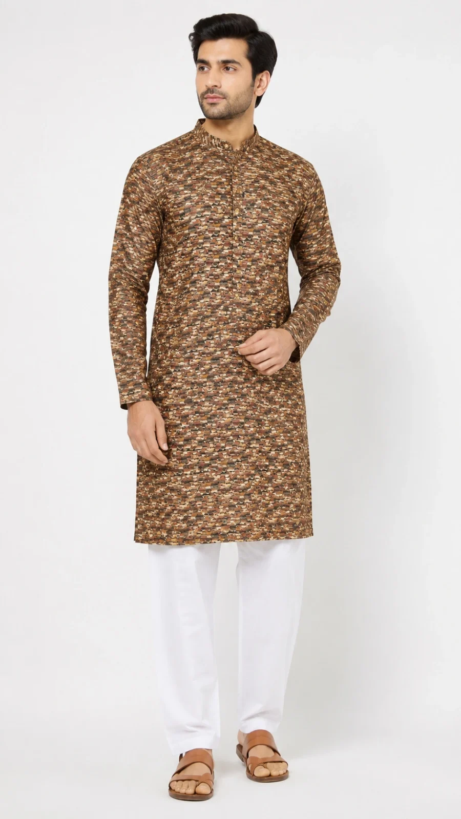 Abstract Printed Kurta Pajama Set