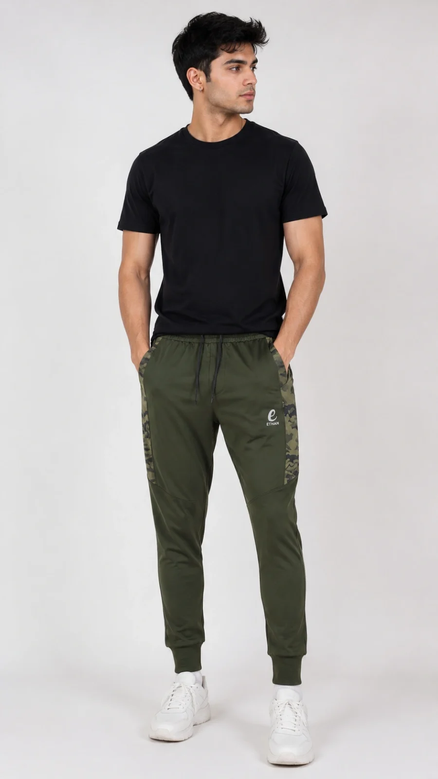 Men's Solid Grey Performance Track Pants