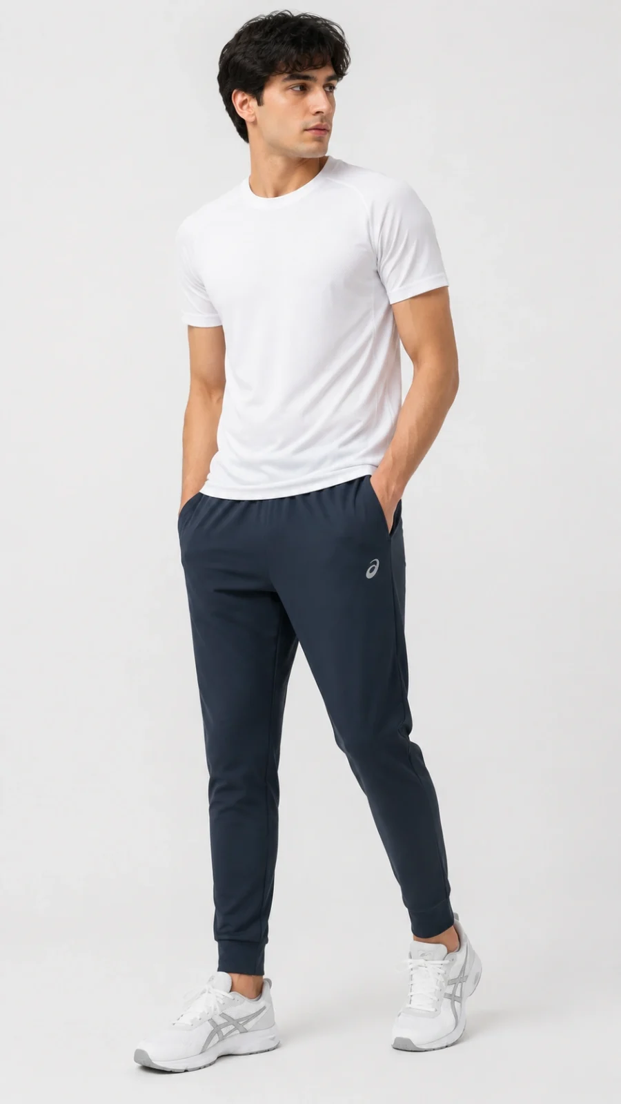 Men's Performance Tapered Track Pants – Navy Blue
