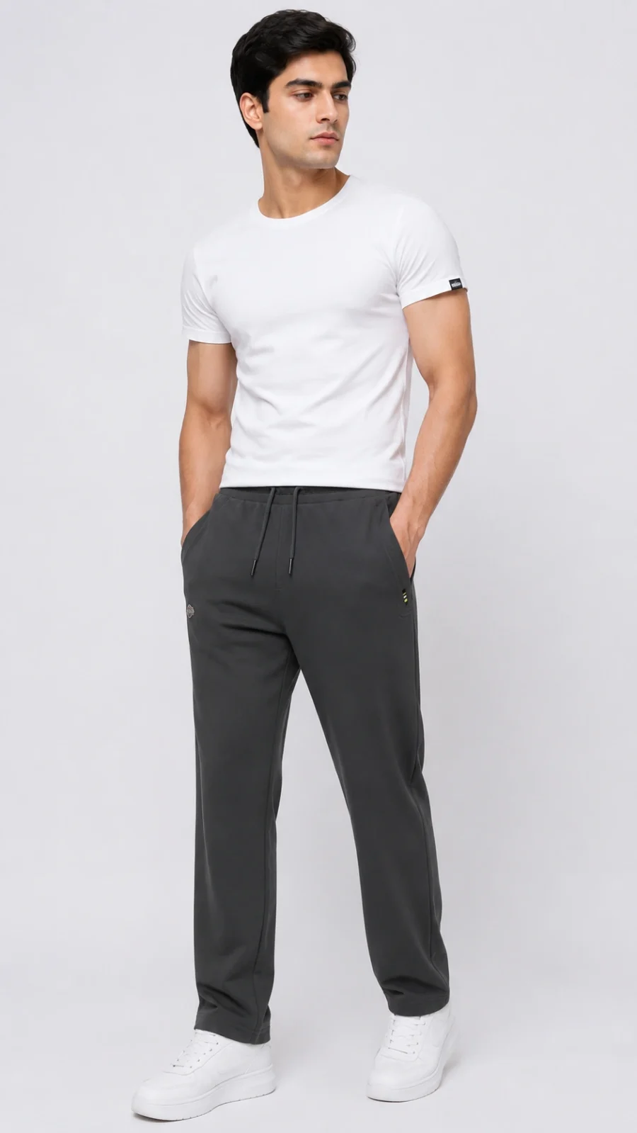 Men's Charcoal Grey Performance Track Pants
