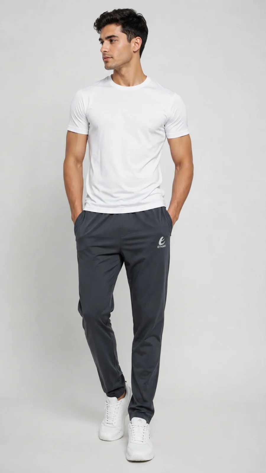Men's Charcoal Performance Track Pants