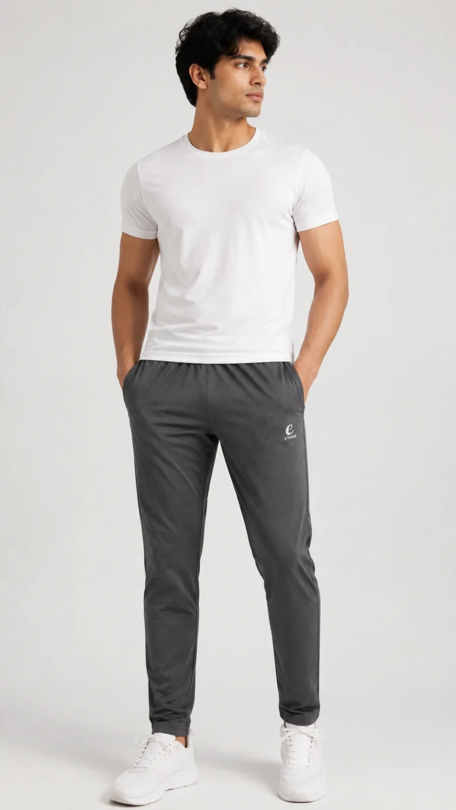 Men’s Charcoal Grey Sports Track Pants