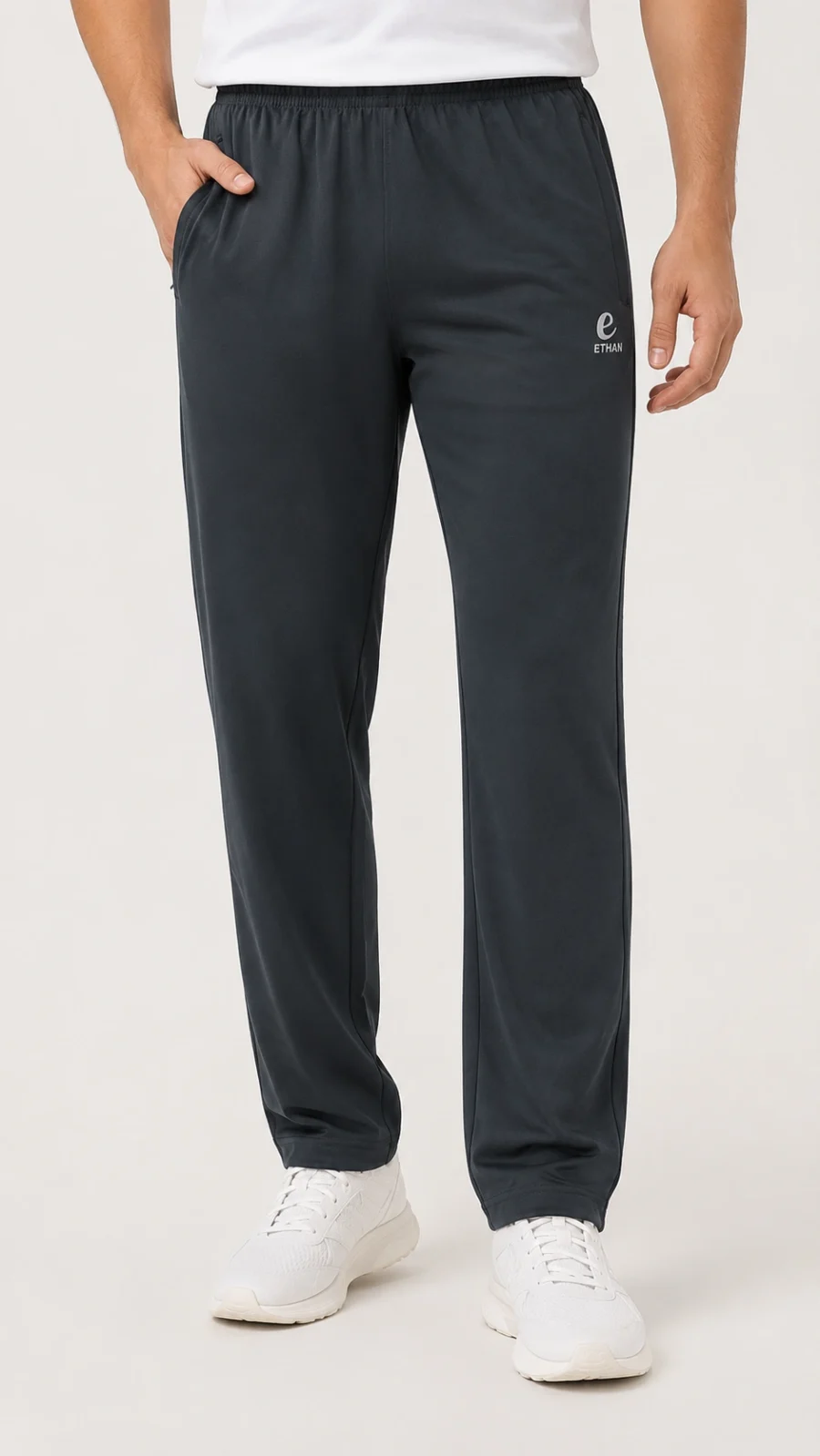 Ethan Men's Solid Performance Track Pants