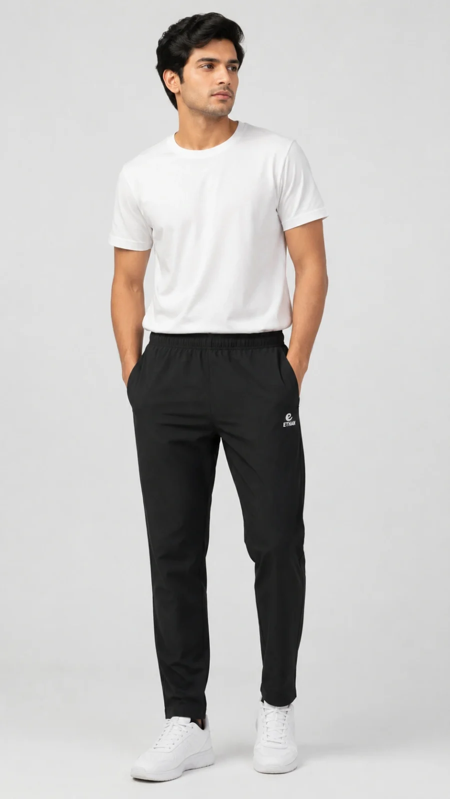 Ethan Men's Lightweight Track Pants – Black